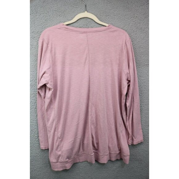 J.Jill Pima Elliptical Pink Tunic-Long Sleeves-Size Large/Petite - Picture 7 of 8